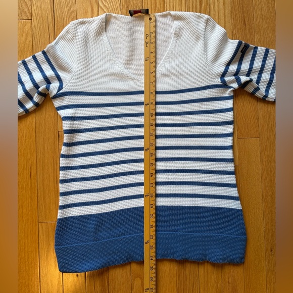 Saint James, Classic Knit Top, Blue & White, 100% cotton, size 6 - Picture 9 of 13